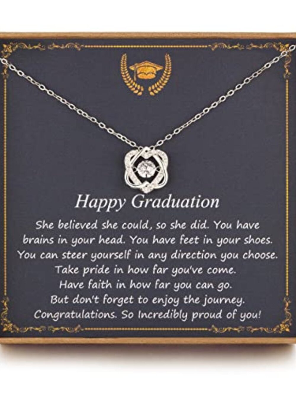 2026 College, Sterling Silver Two Interlocking Infinity Heart Necklace,